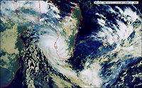 The Haruna cyclone over Madagascar - 22/02/13